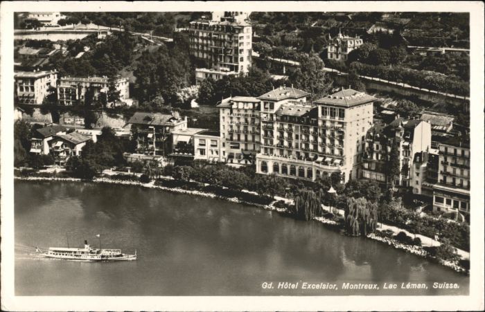 Montreux VD Montreux Hotel Excelsior Fliegeraufnahme
