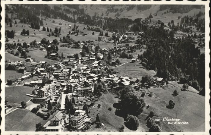 Chesieres Fliegeraufnahme