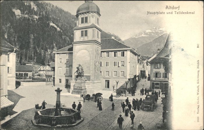 Altdorf UR Hauptplatz Tell Denkmal