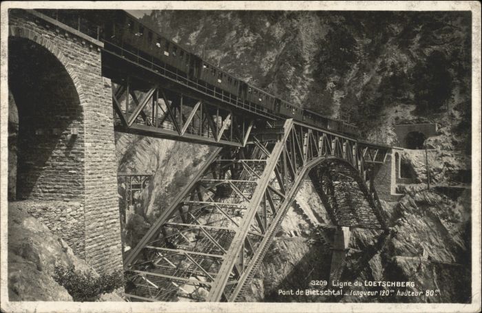 Loetschbergbahn Pont de Bietschtal