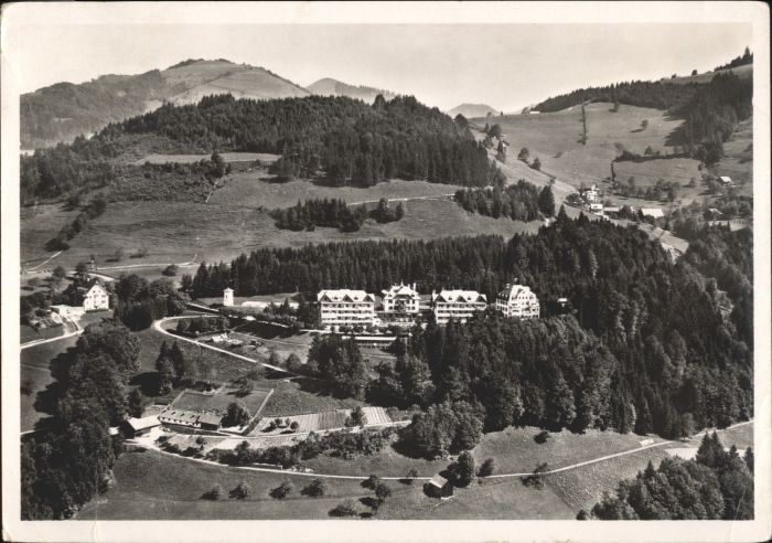 Wald ZH Wald AR Sanatorium  Fliegeraufnahme