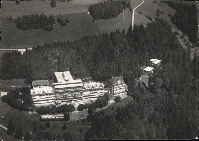Wald ZH Wald AR Sanatorium Fliegeraufnahme