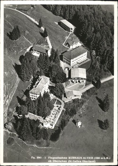 Oberschan Fliegeraufnahme Kurhaus Alvier