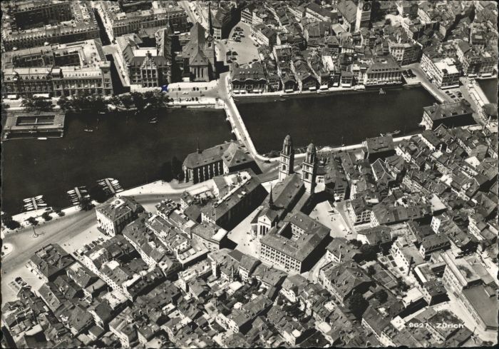 Zuerich rossmuenster Fliegeraufnahme x