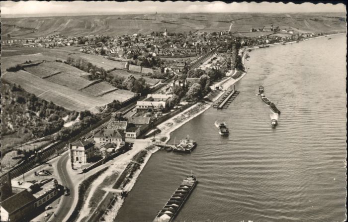 Nierstein Rhein Nierstein Fliegeraufnahme