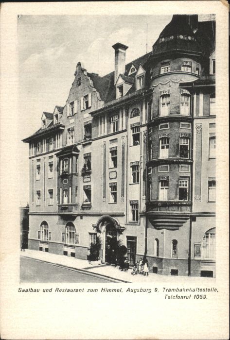 Augsburg Saalbau Restaurant zum Himmel