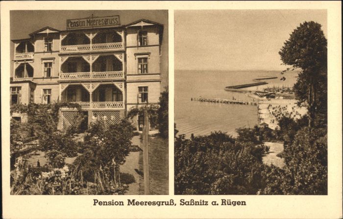 Sassnitz Ostseebad Ruegen Sassnitz Pension Meeresgruss
