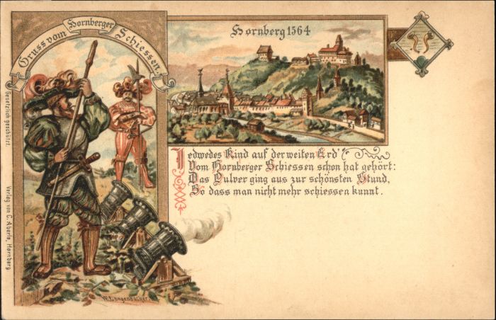 Hornberg Schwarzwald Ortenaukreis Hornberger Schiessen Kuenstler W. Langenbacher