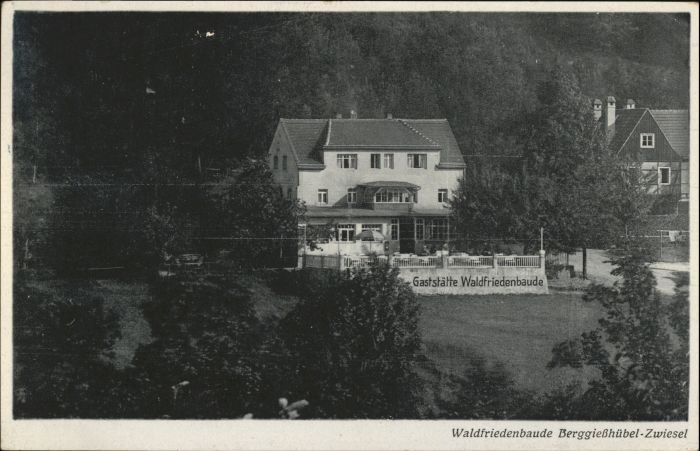 Zwiesel Bad Gottleuba-Berggiesshuebel asthaus Waldfriedenbaude