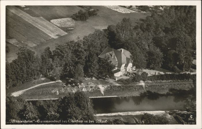 Kummersdorf Storkow Mark Fliegeraufnahme Muehlenheim