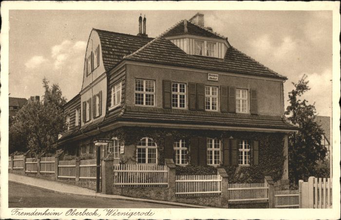 Wernigerode Harz Fremdenheim Oberbeck