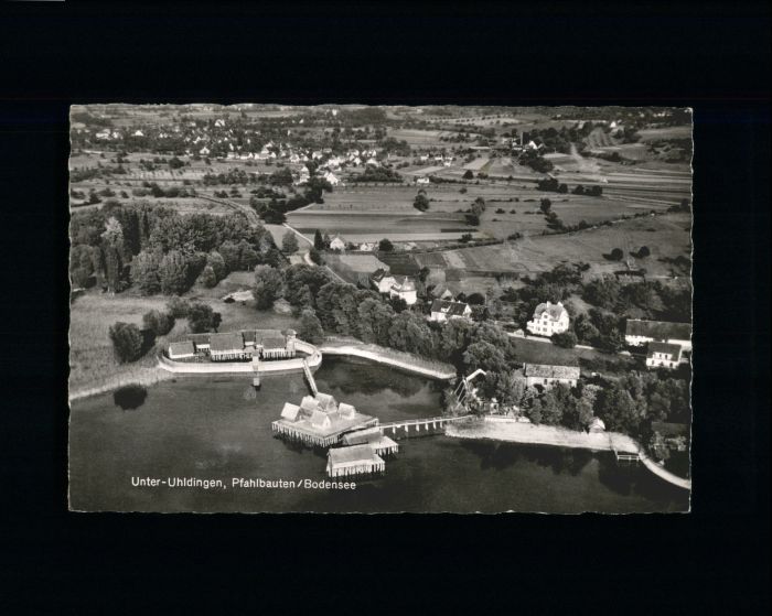 Unteruhldingen Fliegeraufnahme Pfahlbauten