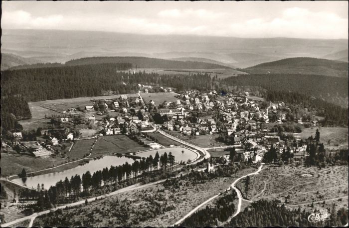 Hahnenklee-Bockswiese Harz Hahnenklee-Bockswiese Fliegeraufnahme