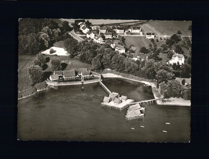 Unteruhldingen Fliegeraufnahme Pfahlbauten