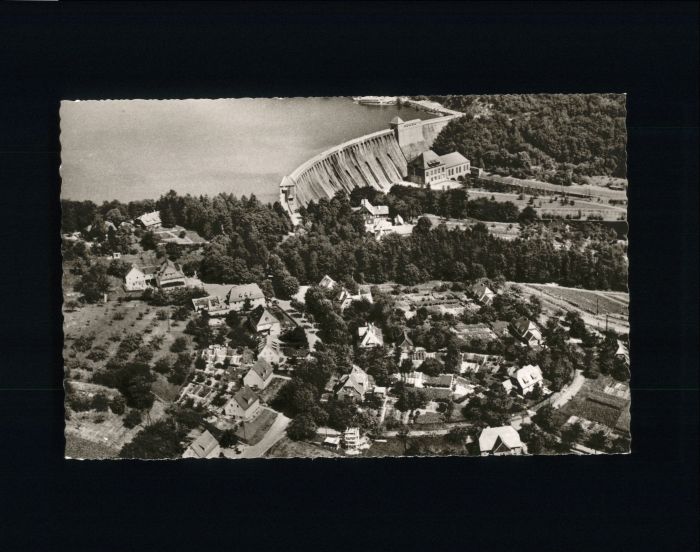 Hemfurth-Edersee Sperrmauer Fliegeraufnahme