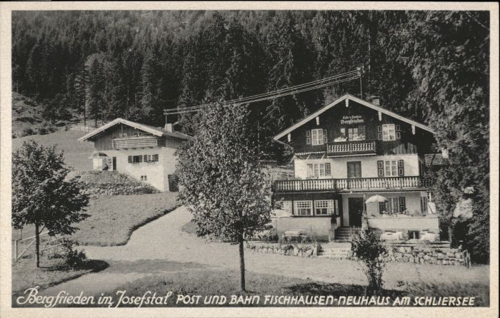 Fischhausen Schliersee Bergfrieden Cafe Pension