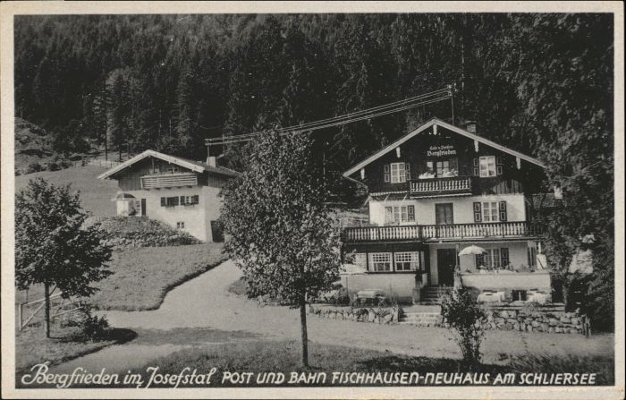 Fischhausen Schliersee Bergfrieden Cafe Pension