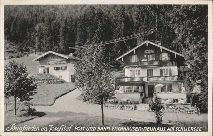 Fischhausen Schliersee Bergfrieden Cafe Pension