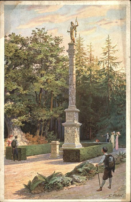 Bad Homburg Saalburg Kuenstler C. Nebel