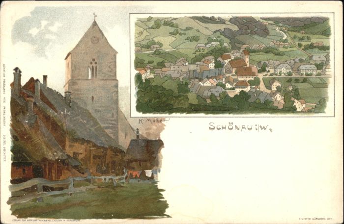 Schoenau Schwarzwald uenstler K Mutter *