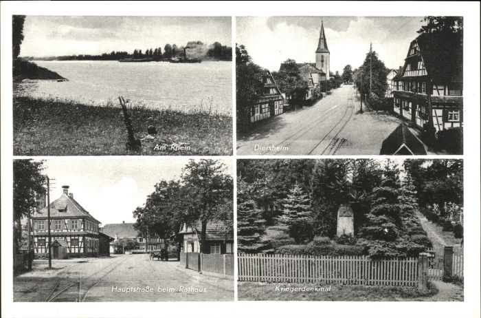 Diersheim Krieger Denkmal Hauptstrasse