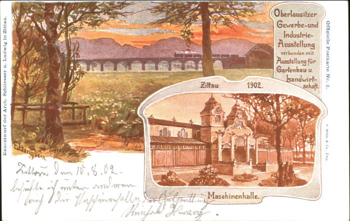 Zittau Industrieausstellung Maschinenhalle