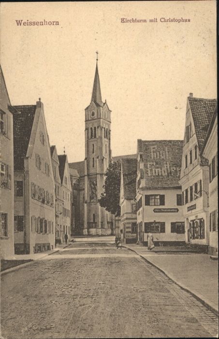 Weissenhorn Kirchturm Christophus