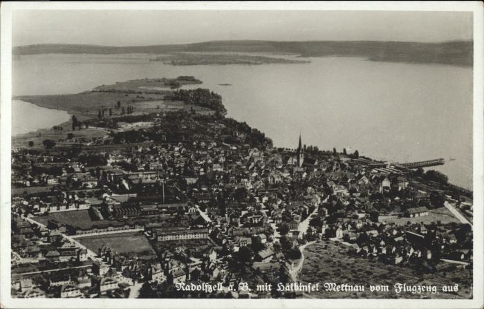 Radolfzell Bodensee Halbinsel Mettnau Fliegeraufnahme
