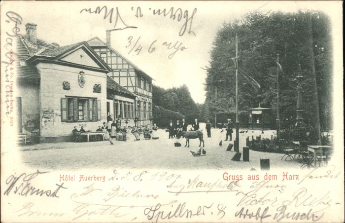 Stolberg Harz [Stempelabschlag] Hotel Auerberg
