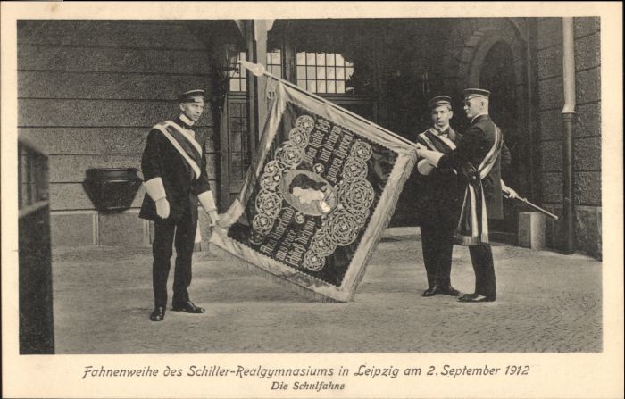 Leipzig Fahnenweihe Schiller-Gymnasium Schulfahne