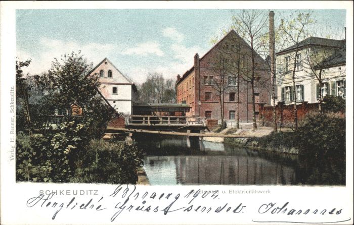 Schkeuditz Stadtmuehle Elektrizitaetswerk *