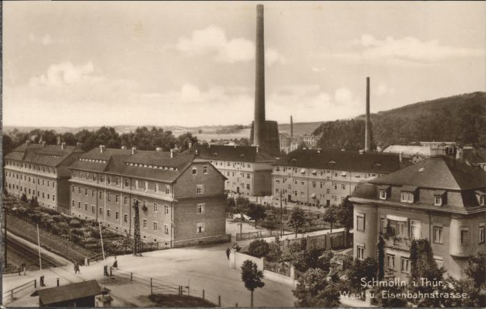 Schmoelln Thueringen Schmoelln Weststrasse Eisenbahnstrasse