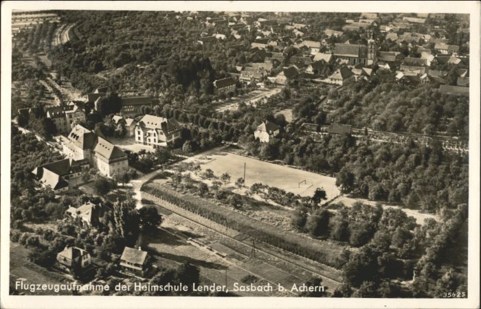 Sasbach Achern Fliegeraufnahme Schule Lender