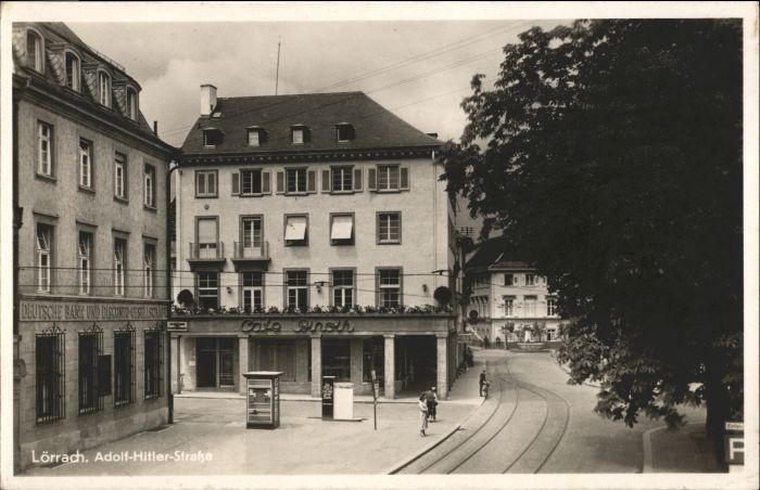 Loerrach . H. Strasse Cafe Binoth