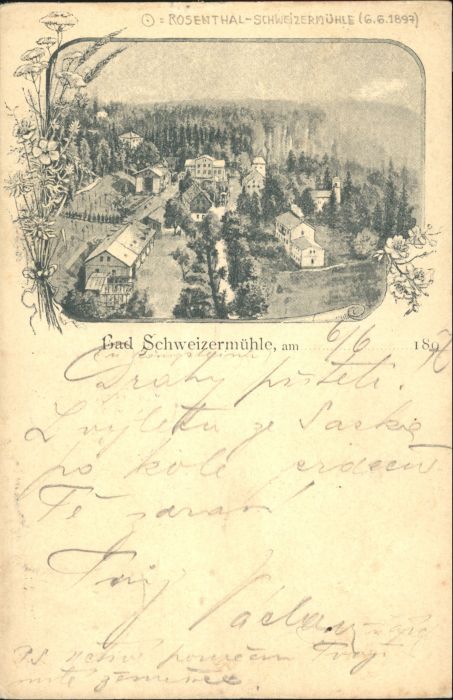 Rosenthal-Bielatal [Stempelabschlag] Bad Schweizermuehle