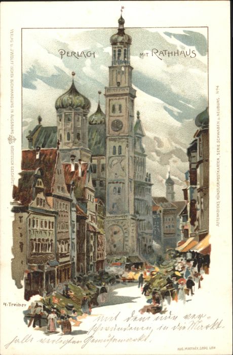 Perlach Rathaus Kuenstler H. Treiber