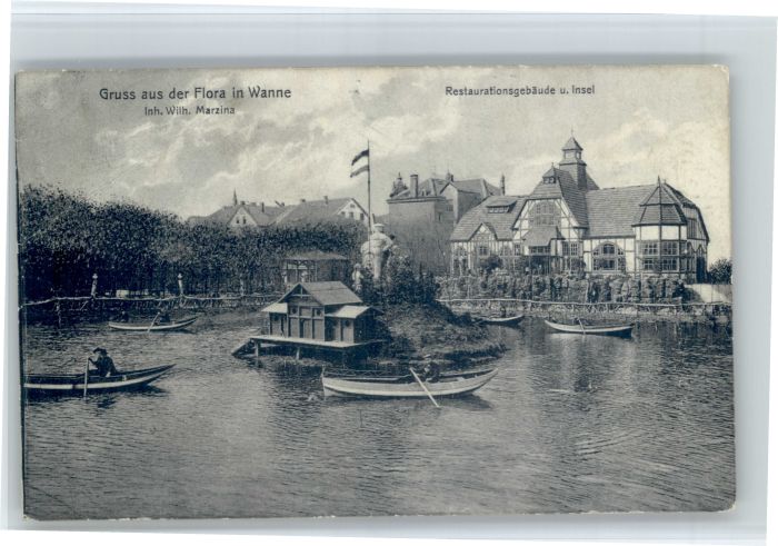 Wanne-Eickel Wanne Herne Flora Restaurant Insel