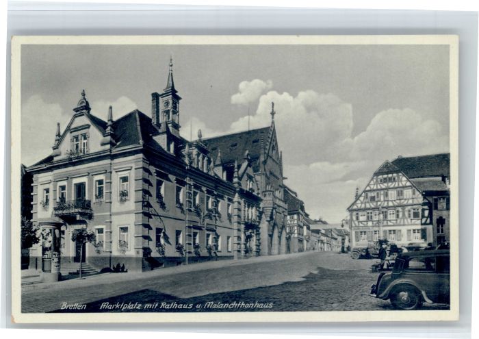 Bretten Baden Bretten Marktplatz Rathaus Melanchthonhaus
