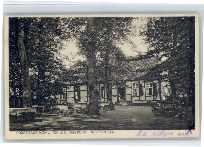 Hameln Weser Hameln [Stempelabschlag] Forsthaus Wehl