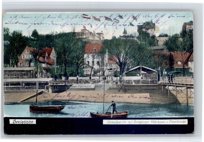 Oevelgoenne Neumuehlen Altona Faehrhaus Strand Elbschlucht