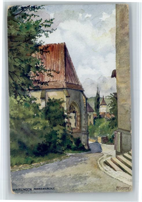 Waiblingen Nonnenkirchle Kuenstler Muerdter x