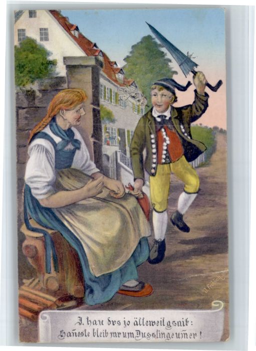 Dusslingen Hanesle Kuenstler J. Froehlich x