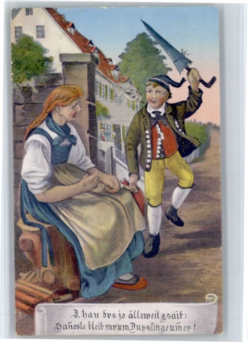 Dusslingen Hanesle Kuenstler J. Froehlich x