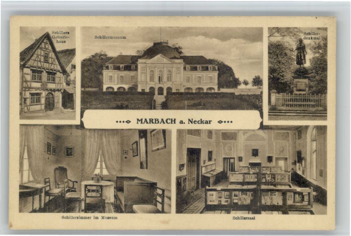Marbach Neckar Schiller Geburtshaus Schillermuseum Denkmal