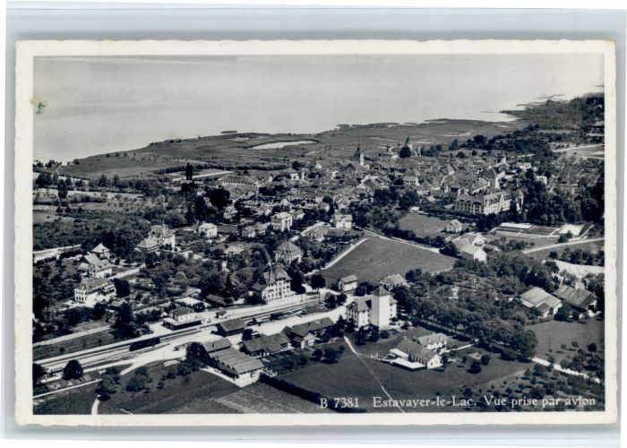 Estavayer-le-Lac Fliegeraufnahme