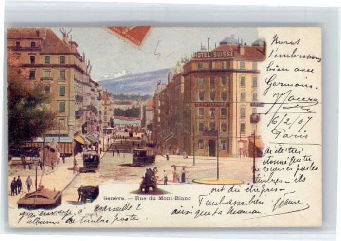 Genf GE Genf Rue du Mont Blanc Hotel Suisse
