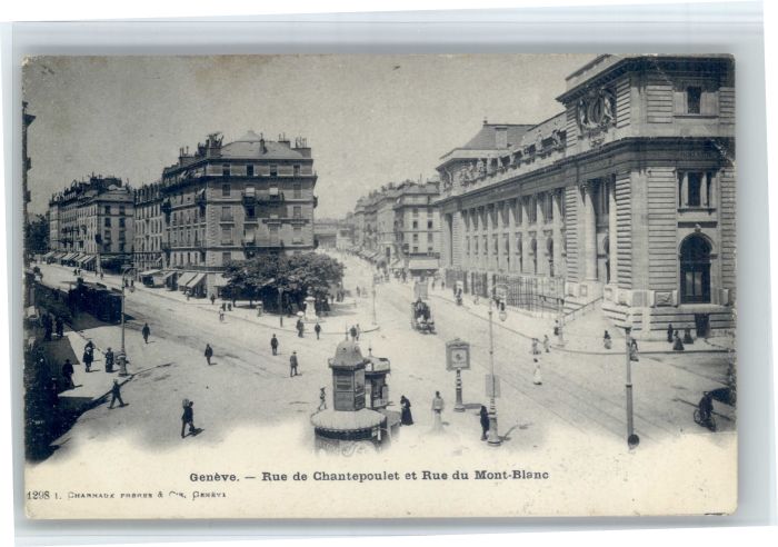 Genf GE Genf Rue de Chantepoulet Rue du Mont Blanc