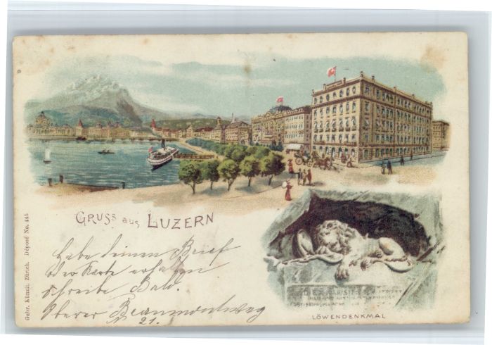 Luzern LU Luzern Loewen Denkmal
