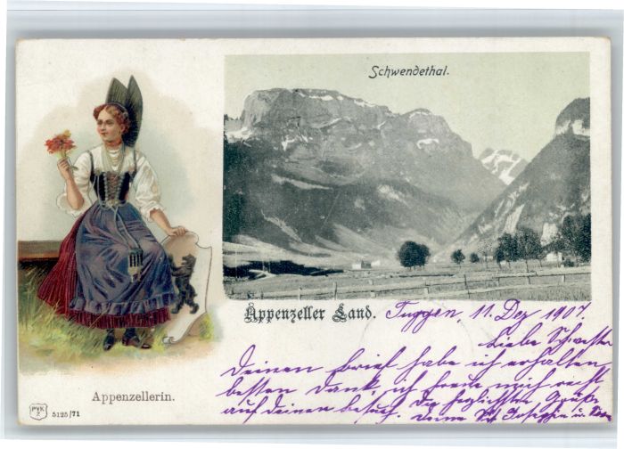 Appenzell IR Appenzell Schwendethal Appenzellerin