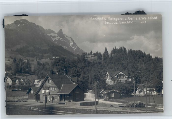 Weissbad Gasthof Metzgerei Gemsle